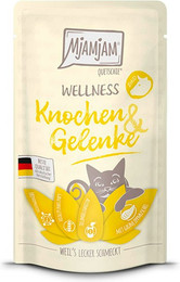 Produktbild von MjAMjAM – Wellness 125g MjAMjAM Katze 12x125g Wellness Knochen und Gelenke Rind