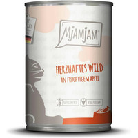 Produktbild von MjAMjAM Wild+Apfel Katzennassfutter - 12 x 400 g