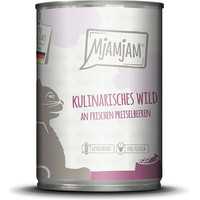 Produktbild von MjAMjAM Wild mit Preiselbeeren Katzenfutter - 12 x 400 g