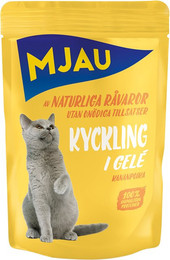 Produktbild von Mjau Cat Pouch Huhn in Gelee - 12 x 85 g