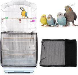 Produktbild von Mngren Universal Vogelkäfig Abdeckung mit Feder Samenfänger und Kordelzug Schwarz