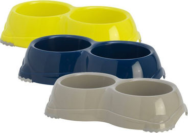 Moderna Kunststoff Doppel-Futternapf - Grau – Bild 1 von 5