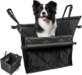 Produktbild von MODFU Hunde-Autositz Hundesitz Haustierautositz Tierdecke tragbar Hundekorb, Oxford 600D wasserdicht rutschfest, Rückbank Faltbar Hundeautositz für PKW SUV Transporter