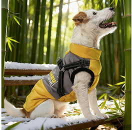 Produktbild von MODFU Hundemantel Wintermantel Warme Hundejacke für kleine und mittelgroße Hunde, für Outdoor- und Indoor-Aktivitäten im Herbst und Winter geeignet