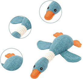 Produktbild von MODFU Tierkuscheltier Haustierspielzeug Quietschspielzeug Kauspielzeug Hundespielzeug, mit Quietschfunktion Zahnpflege Beschäftigungsspielzeug Spielspaß (1-tlg) 32cm Kuscheliges Kauspielzeug für Welpen kleine und mittelgroße Hunde