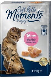 Produktbild von MOMENTS Soft Rolls Lachs und Huhn - 6 x 40 g