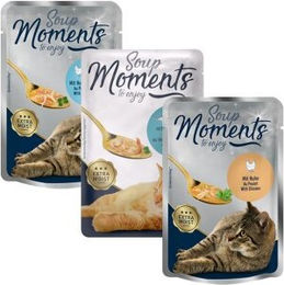 Produktbild von MOMENTS Suppe Katze Adult Mixpaket - 12 x 40 g