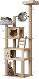 Produktbild von Mondeer Kratzbaum 184cm, mit zwei Katzenhäusern