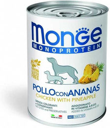 Produktbild von MONGE Dog Fruit Monoprotein Huhn mit Ananas - 400 g
