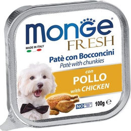 Produktbild von MONGE Fresh Dog Pastete mit Hühnchen 100 g