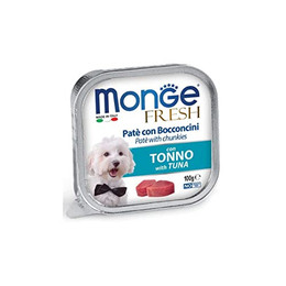Produktbild von MONGE Fresh Dog Pastete mit Thunfisch - 100 g