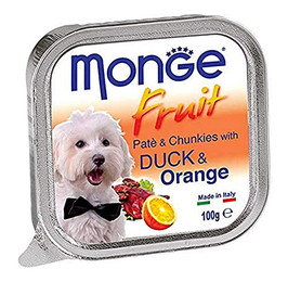 Produktbild von Monge Fruit Dog Pastete mit Ente und Orange - 100 g