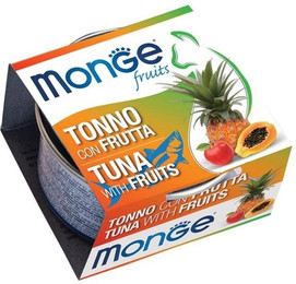 Produktbild von MONGE Fruit Katzenfutter Thunfisch mit Obst 80 g