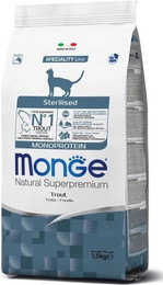 Produktbild von MONGE Monoprotein Cat Sterilised mit Forelle - 400 g
