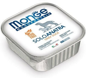Produktbild von MONGE Monoprotein Solo Hundefutter mit Ente 150 g