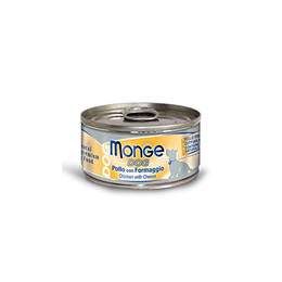 Produktbild von Monge Natural Huhn & Käse Nassfutter für Hunde - 24 x 95 g