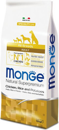 Produktbild von Monge Natural Superpremium Adult Huhn, Reis & Kartoffeln Trockenfutter - 12 kg