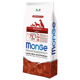Produktbild von Monge Natural Superpremium Adult Lamm, Reis und Kartoffeln Hundefutter - 12 kg
