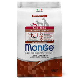 Produktbild von Monge Natural Superpremium Adult Mini Lamm, Reis und Kartoffeln - 800 g