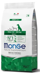 Produktbild von Monge Natural Superpremium Adult Rich in Chicken Trockenfutter für große Hunde - 12 kg