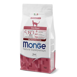 Produktbild von Monge Natural Superpremium Monoprotein Sterilized Beef Katzenfutter - 1,5 kg