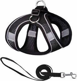 Produktbild von Monkimau Atmungsaktives Hundegeschirr mit Leine für kleine Hunde und Katzen