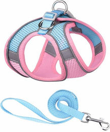 Produktbild von Monkimau Atmungsaktives Hundegeschirr mit Leine für kleine Hunde und Katzen