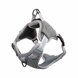 Produktbild von Monkimau gepolstertes Hundegeschirr grau S - 1 Stk.