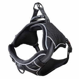 Produktbild von Monkimau gepolstertes Hundegeschirr schwarz - S - 1 Stk.