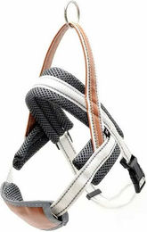 Produktbild von Monkimau Hunde-Geschirr reflektierend einstellbar mit Griff L grau