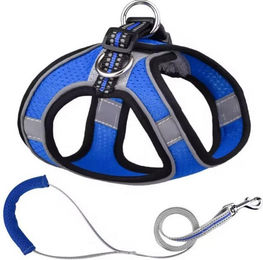 Produktbild von Monkimau Hunde-Geschirr Set mit Leine XL dunkelblau