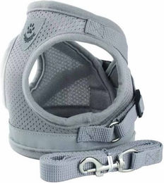 Produktbild von Monkimau Hunde-Geschirr Weste gepolstert für kleine Hunde S grau