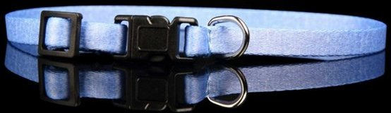 Produktbild von Monkimau Hunde-Halsband aus Nylon mit Jeansmotiv