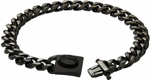 Produktbild von Monkimau Hunde-Halsband Edelstahl Hundekette schwarz 19mm XS 26cm