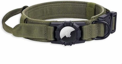 Produktbild von Monkimau Hunde-Halsband mit Handgriff und Air-Tag Halter