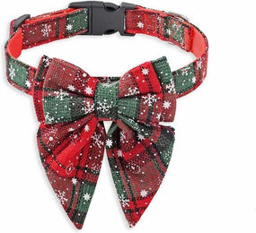 Produktbild von Monkimau Hunde-Halsband mit Schleife Weihnachten