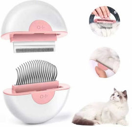 Produktbild von Monkimau Hundebademantel Katzenbürste - Hundebürste Kurzhaar und Langhaar pink