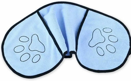 Produktbild von Monkimau Hundebademantel Mikrofaser Hundehandtuch hellblau