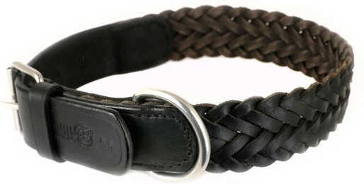 Produktbild von Monkimau Hundehalsband aus geflochtenem Leder - 1 Stk.