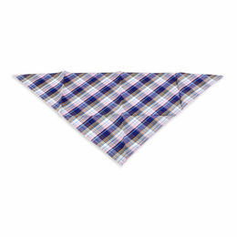 Monkimau Hundehalstuch aus Baumwolle blau kariert – Bild 1 von 3