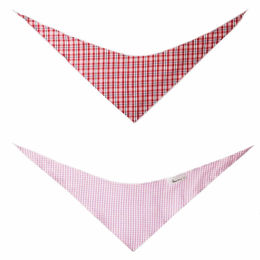 Produktbild von Monkimau Hundehalstuch aus Baumwolle kariert rot