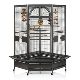 Produktbild von Montana Cages Vogelkäfig Eckkäfig DENVER Eckvoliere XXL Anthrazit