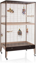 Produktbild von Montana Cages Vogelkäfig Happy Home 99 B Choco-Vanilla/Walnut