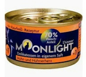 Produktbild von Moonlight-Dinner 80g  Katzennassfutter Nr.11 Huhn-Huehnerleber Katzennassfutter 48x 22 Gramm