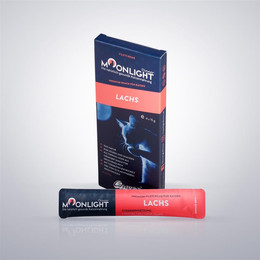 Produktbild von Moonlight Filetcreme mit Lachs Katzenleckerli - 4 x 15 g