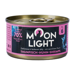 Produktbild von Moonlight Katzennassfutter Nr. 6 Thunfisch - Huhn - Shrimps - 24 x 80 g