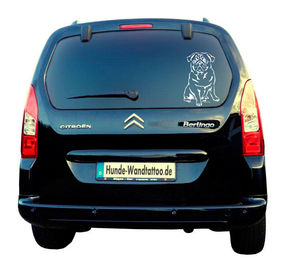 Produktbild von Mops Auto Wohnmobil Aufkleber