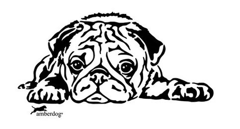 Produktbild von Mops liegend Grafiklizenz