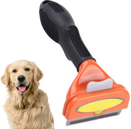 MOPUEA Fellbürste Tierhaarentferner Pflegewerkzeug Fusselbürste HunderKatzen Haltbarkeit, (Unterfellbürste für Hunde und Langhaarkatzen), Robuster Griff, rostfreie Klinge, leicht zu reinigen – Bild 1 von 5