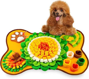 Produktbild von MOPUEA Schnüffelteppich für Hunde, Anti-Rutsch Schnüffelteppich, Interaktives Spielzeug, Schnüffelmatte Hund für Kleine & Große Hunde